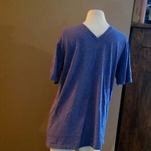 Michael Brandon  large blue v neck
